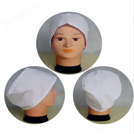 纺织厂女工车间帽子工作帽白色卫生帽批发食品厂防尘帽