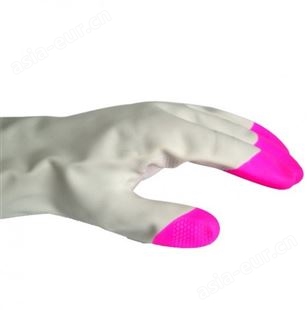 东亚 PVC炫彩家用手套，秋冬季洗碗衣厨房清洁劳保加厚手套