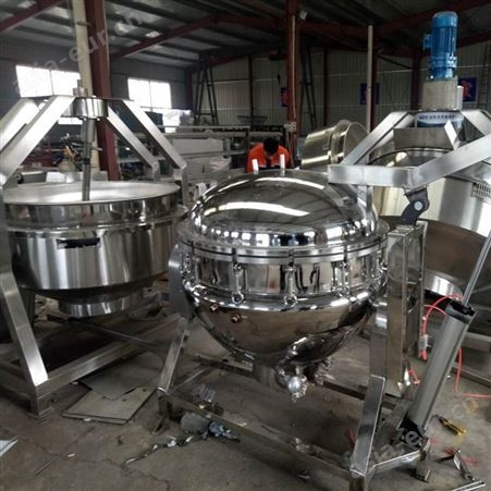 泓宏机械厂家供应搅拌蒸煮锅 稀饭熬制设备