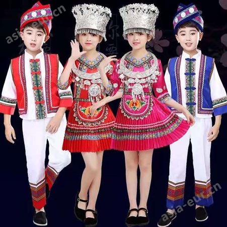 儿童56民族少数民族服装舞蹈演出服装