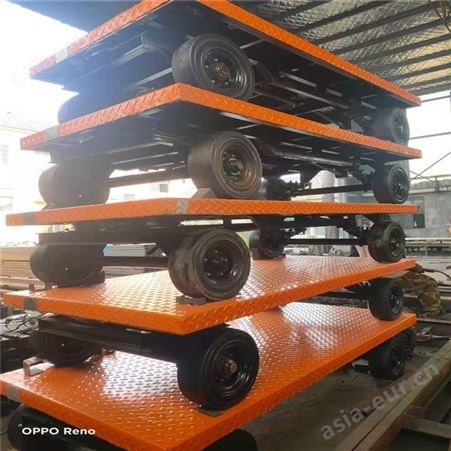 迈腾牵引式平板拖车 厂区重型货物运输搬运车 可定做生产