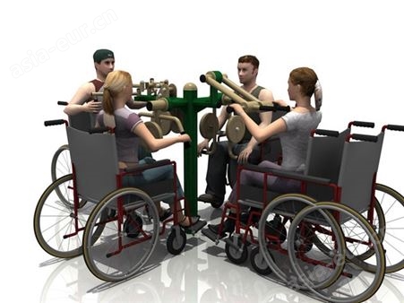 通奥专业生产残疾人运动户外健身器材健身路径抬手扩胸上拉钟摆器TA-111