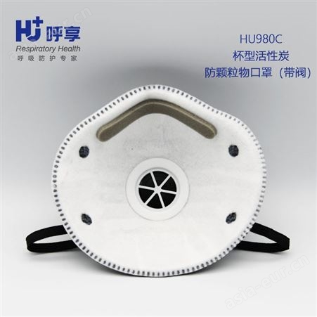 HU/呼享 HU980CV活性炭防颗粒物口罩（防有机异味）KN95