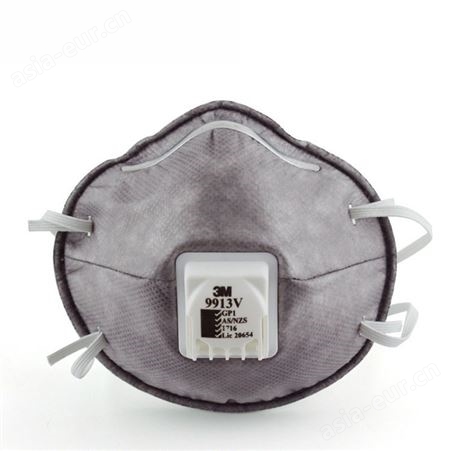 3M9913V 有机蒸气异味防护口罩防甲醛 活性炭防毒口罩防雾霾KN90