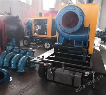 大型柴油机抽水泵中开双吸移动泵车工业排水高扬程防汛泵大流量泵