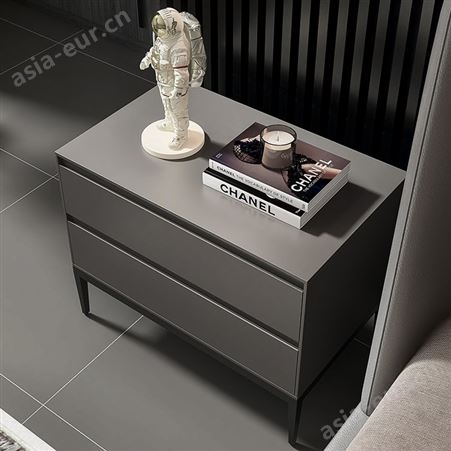 极简床头柜简约现代轻奢意式设计师卧室高级感网红储物边柜