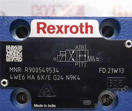 RexrothR900549534 4WE6HA6X/EG24N9K4电磁换向阀