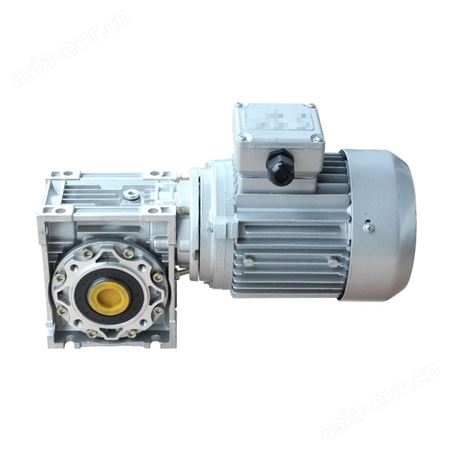 NMRV铝壳蜗轮蜗杆减速机电机380V220V刹车变频电机变速齿轮箱