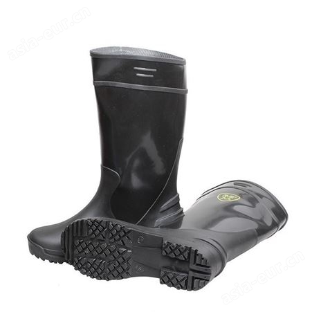 莱尔矿山靴 耐酸碱长筒靴 黑色雨鞋 防滑雨鞋 水鞋