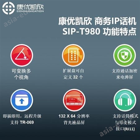 康优凯欣网络SIP-T980终端厂商