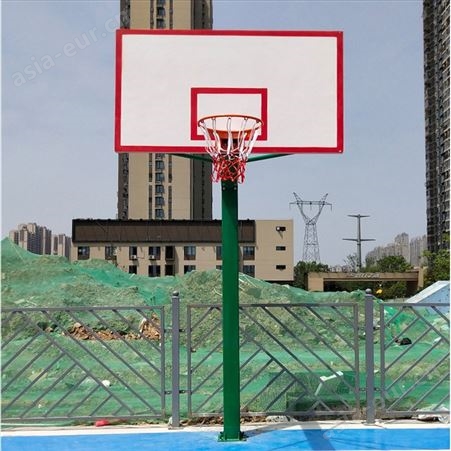 固定式 地埋篮球架 成人户外标准比赛 方管180学校广场