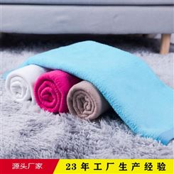 盖毯 厂家定制加厚婴儿毯 素色双层拉绒毯